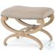 Sienna Faux Linen Tabouret Ottoman