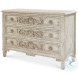 Tarlow Distressed Ivory And Grey 3 Drawer Chest