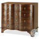 Byron Medium Brown 4 Drawer Serpentine Chest