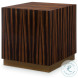 Banks Warm Bronze Cube End Table