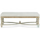 Corbett Taupe Velvet Upholstered Bench