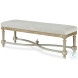 Corbett Taupe Velvet Upholstered Bench