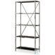 Landon Black Glass And Nickel Etagere