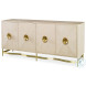 Bardot Inlaid White Credenza