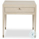 Lexie Natural Cerused Chairside Table