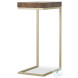 Kiley Medium Dark Stain And Champagne Accent Table