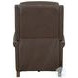 Norwin Walnut Whirl Leather Power Recliner