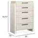 Moonwater Misty Cloud 5 Drawer Chest