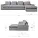 Thomas Gray Performance Fabric 2 Piece Modular RAF Sectional