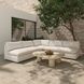 Miles White Outdoor 3 Piece Modular Sectional
