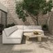Miles White Outdoor 3 Piece Modular Sectional