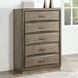 Sonoma Gray 5 Drawers Chest