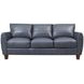Traverse Ocean Blue Leather 82" Sofa