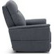 Montclair Jumbo Slate Performance Fabric Power Lift Recliner with Power Lumbar and 3 Zone Heat