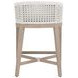 Montecito White Performance Fabric Outdoor Counter Height Stool