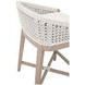 Montecito White Performance Fabric Outdoor Counter Height Stool
