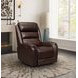 Monterey Lux Brown Power Recliner with Power Headrest and Power Lumbar