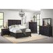 Johnshaven Espresso and Brown Queen Storage Panel Bed