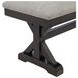 Johnshaven Light Gray Upholstered Dining Bench