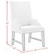 Johnshaven Light Gray Upholstered Dining Host Chair Set of 2