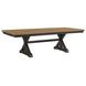 Johnshaven Espresso and Brown Extendable Dining Room Set