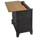 Johnshaven Espresso and Brown 3 Drawer Nightstand with Charger And Sensor Light