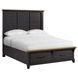 Johnshaven Espresso and Brown Queen Storage Panel Bed