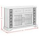 Johnshaven Espresso and Brown 2 Glass Door Server