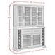 Johnshaven Espresso 6 Glass Door Server and Hutch with LED