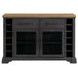 Johnshaven Espresso and Brown Extendable Dining Room Set