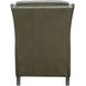 Moore Oasis Olive Leather Power Recliner with Power Headrest and USB Charging