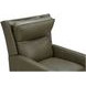 Moore Oasis Olive Leather Power Recliner with Power Headrest and USB Charging