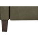 Moore Oasis Olive Leather Power Recliner with Power Headrest and USB Charging