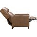 Moore Cashmere Taupe Leather Push Thru The Arms Recliner