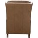 Moore Cashmere Taupe Leather Push Thru The Arms Recliner