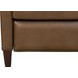 Moore Cashmere Taupe Leather Push Thru The Arms Recliner