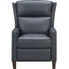 Moore Santa Fe Ocean Leather Power Recliner with Power Headrest and USB Charging