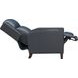 Moore Santa Fe Ocean Leather Power Recliner with Power Headrest and USB Charging