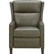 Moore Oasis Olive Leather Power Recliner with Power Headrest and USB Charging
