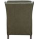 Moore Oasis Olive Leather Power Recliner with Power Headrest and USB Charging