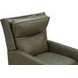 Moore Oasis Olive Leather Power Recliner with Power Headrest and USB Charging