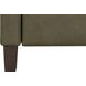 Moore Oasis Olive Leather Power Recliner with Power Headrest and USB Charging