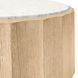Moore Brown and White 43" Round Coffee Table