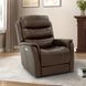 Mooresville Sorrento Coffee Leather Zero Gravity Triple Power Recliner with Power Lumbar and USB Charging