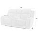 Penfield Frappe Zero Gravity Power Reclining Console Loveseat With Heat And Massage