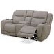 Penfield Frappe Zero Gravity Power Reclining Console Loveseat With Heat And Massage