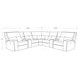 Polaris Kahlua 7 Piece Modular Power Reclining Sectional