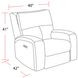 Polaris Slate Performance Fabric Power Recliner