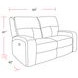 Polaris Kahlua Dual Performance Fabric Power Reclining Loveseat