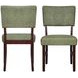 Tioga Green Upholstered Dining Chair Set of 2